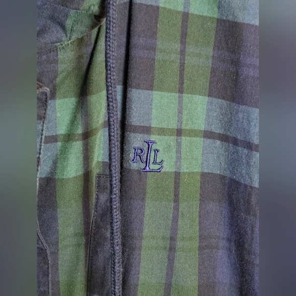 Vintage Ralph Lauren Tartan Plaid Cottagecore Cabincore Hooded Jacket, Size Lg - Picture 4 of 5